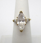 14K Yellow Gold Marquise Engagement Ring Size 5.25 [R308] — photo 1