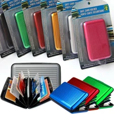 Waterproof wallet Aluminum Metal Pocket Case Box Business ID Credit Card Purse