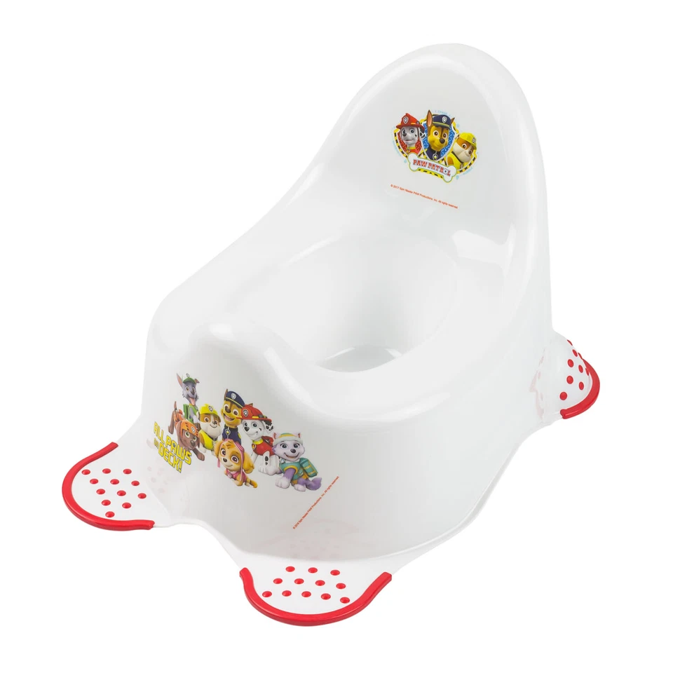 BRAK DANYCH Töpfchen Hippo weiss für Babys und Kinder stabiler Babytopf Anti-Rutsch PAW