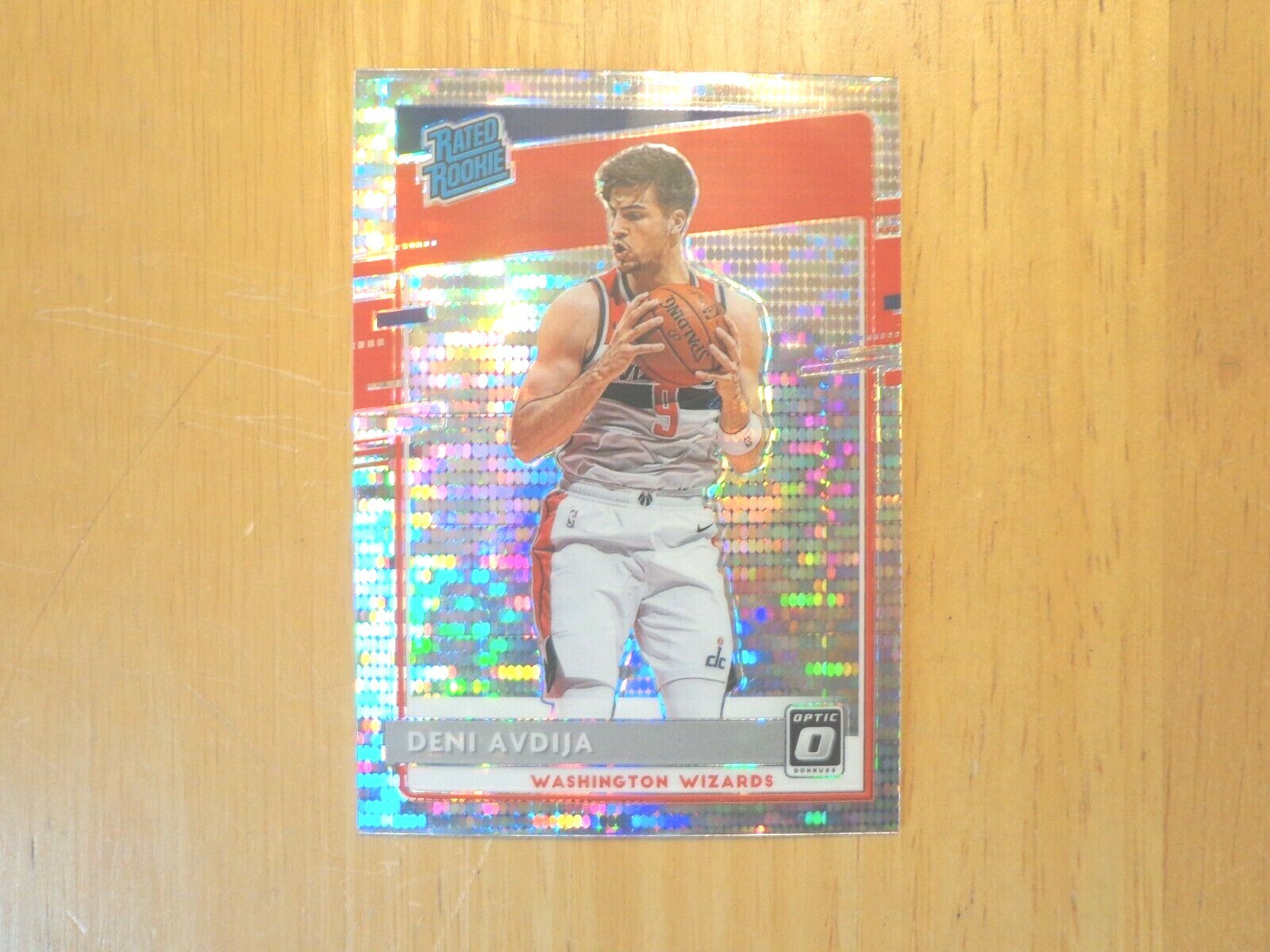 2020-21 Donruss Optic Deni Avdija #159 Target SILVER PULSAR ROOKIE NICE CARD