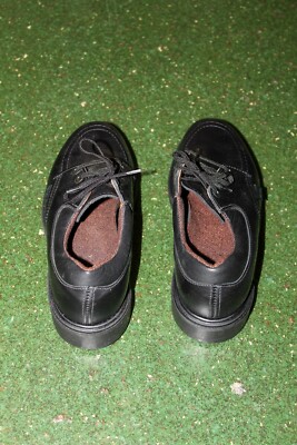 Red Wing 107 Postman Oxford Shoes Workwear Black Leather NEW NOS