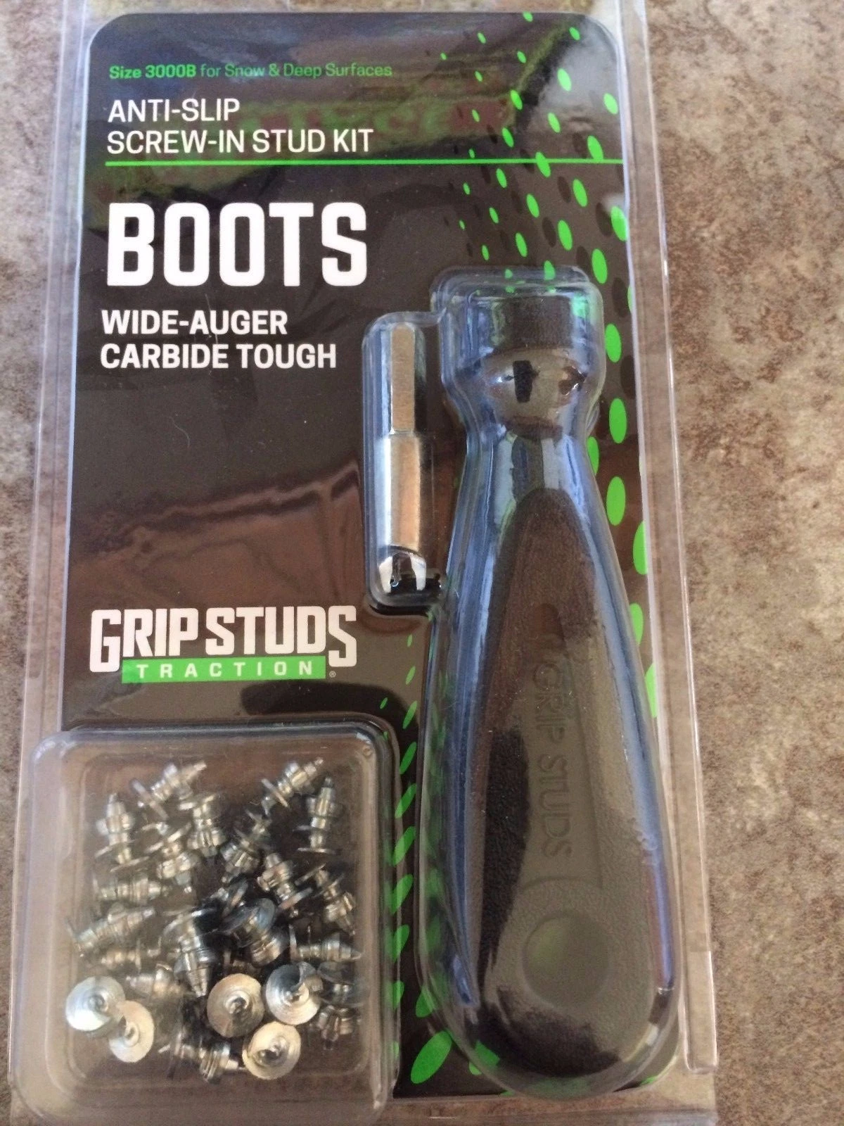 Gripstuds Wader Fishing Grip Stud Kit #3000B 28 pack- Traction - foot wear Boots
Opens in a new wind