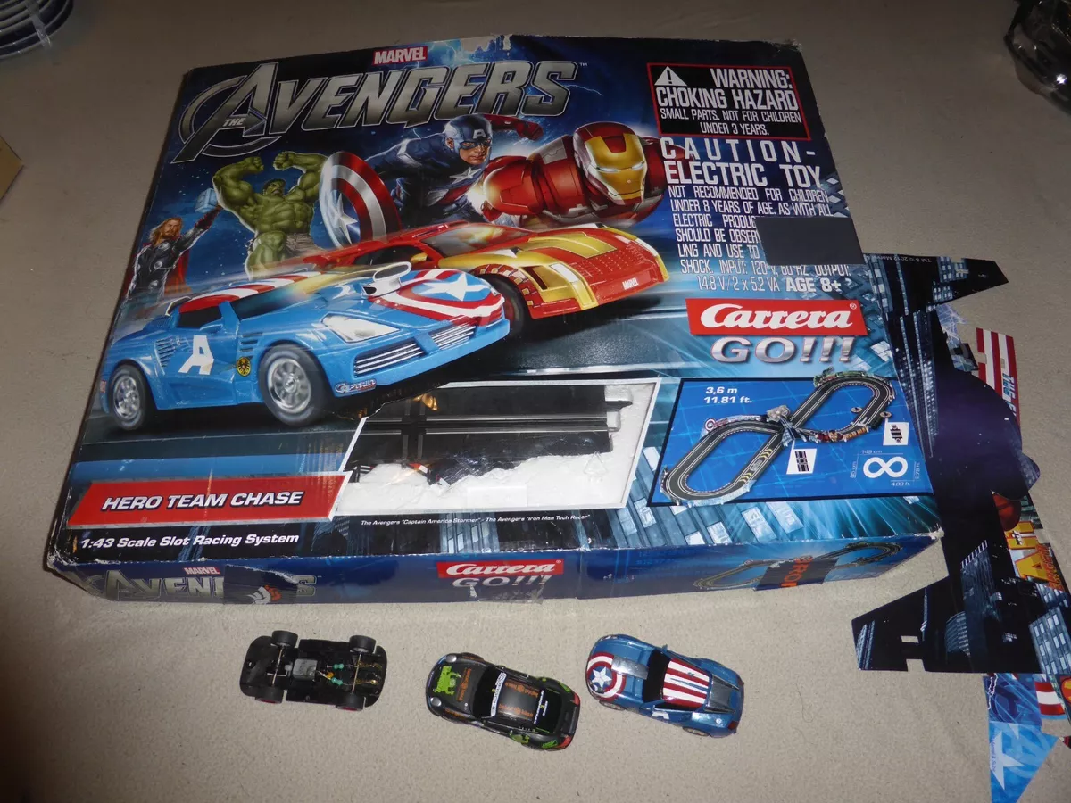 Carrera Montres - Circuit voitures The Avengers 1/43- Dès 4 ans - Carrera  GO!!! 62473 - Circuits - Rue du Commerce