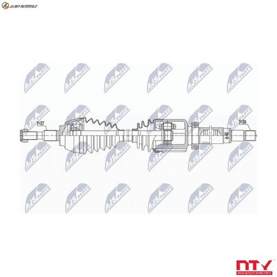 ANTRIEBSWELLE NPW-FR-115 FÜR FORD MONDEO/V/Turnier/Hatchback T9CA/T8CC 2.0L 