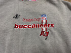 Vintage NFL Logo Athletic Tampa Bay Buccaneers Heather Gray Sweatshirt Size L — photo 3