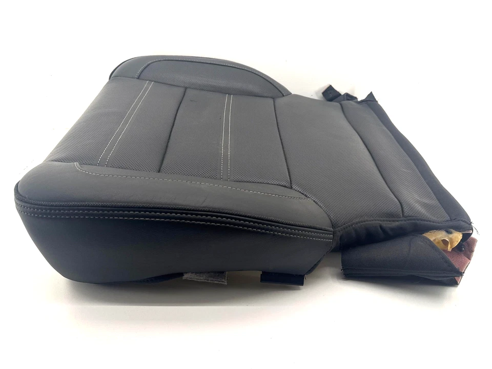 RH Front Seat Bottom Cushion with Cover Black Leather GMC YUKON Denali 16-20 - Image 2 of 4