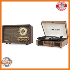 Victrola Retro Bluetooth Radio  Portable Record Player