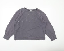 Womens UK Size 16 PURE Collection Grey Pullover Sweatshirt