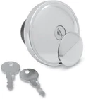 Chrome Locking/Lockable Screw Petrol Fuel Cap Vented fits most Harley 1996-20