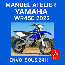 Manuel Atelier Yamaha WRF 450 2022 Revue Technique Moto Français RMT CD PDF