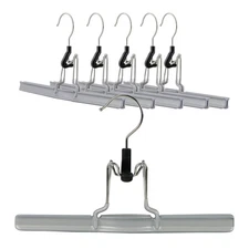 by Reston Lloyd Non-Slip Space-Saving Clothes Hanger with Clamp for Pants and...