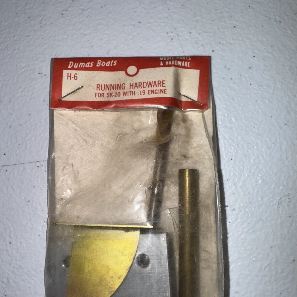 Raro De Colección RC Dumas Barcos Sk-20 Funcionamiento Hardware .19 Motor H-6 2307 Foto 2 de 3