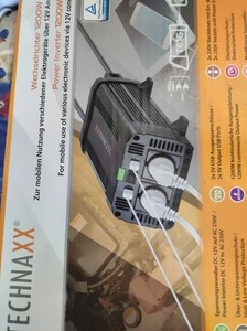 Wechselrichter 1200W 12V auf 230V Spannung Wandler Pure Sinus