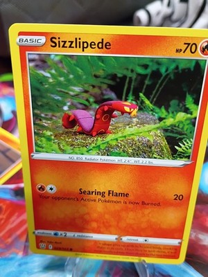 Sizzlipede (Yuka Morii Clay) 029/163 Pokemon TCG SWSH05: Battle Styles LP