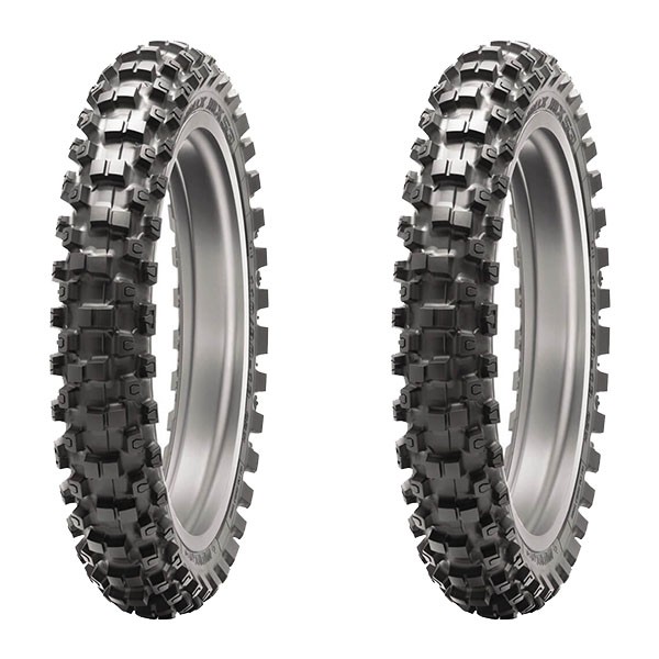 TYRE PAIR DUNLOP 70/100-17 GEOMAX MX53 + 100/90-19 GEOMAX MX53 DOT22