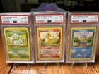 Base Set 1999 Bulbasaur Charmander And Squirtle PSA 10 Gem Mint