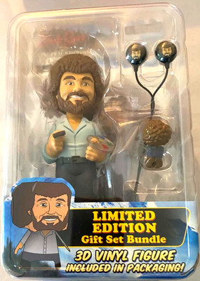 NECA Bob Ross Limited Edition Gift Set Bundle 3D Vinyl Figure Action Figure 2020