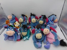 Disney Store Mini Bean Bag Plush Winnie The Pooh Eeyore Lot of 9 With Tags