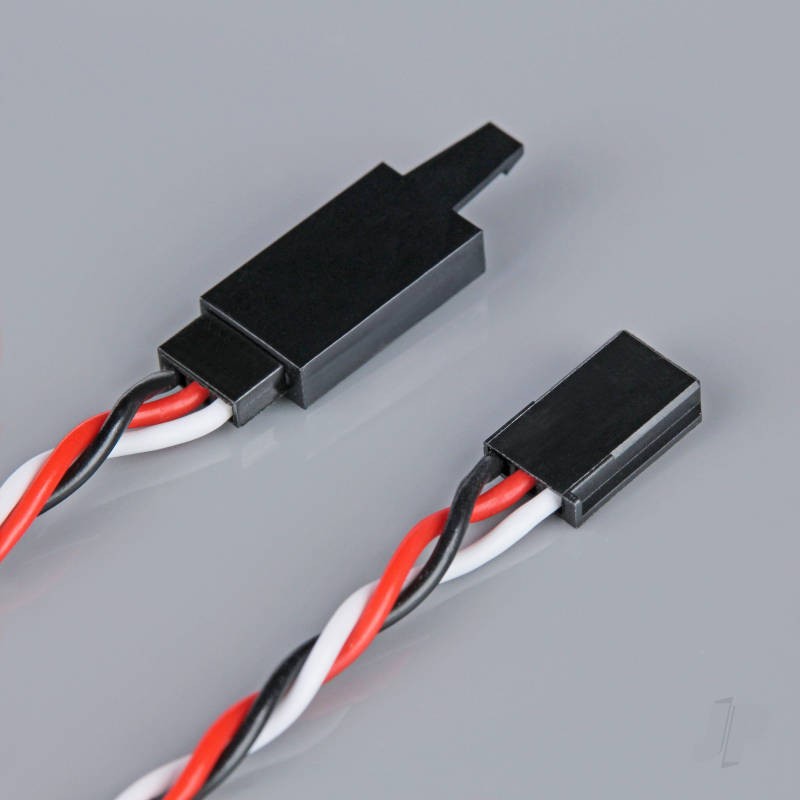 Radient Futaba Twisted HD Extension Lead with Clip 900mm