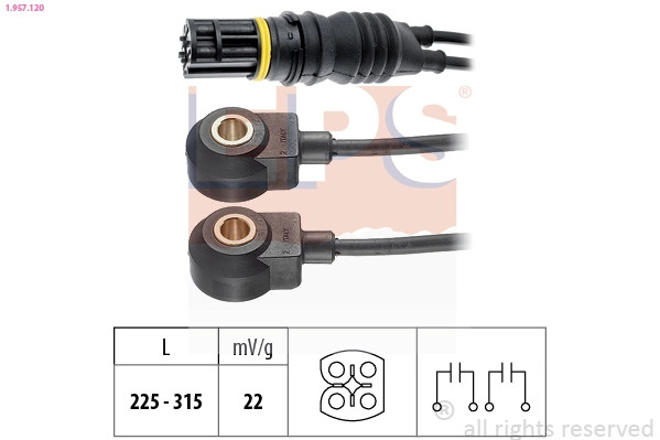 Eps 1.957.120 Klopfensor BMW 12 14 1 247 993-image