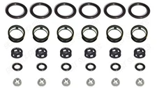 V6 Jecs Fuel Injector Service Repair Kit O-Rings Filters Seals Pintle Caps