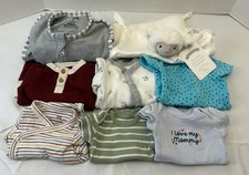8 Piece Clothing Bundle Newborn Size Baby Girl, Sleepers, Shirts, Outfits, More