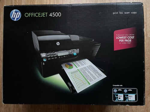 HP OfficeJet 4500  - Drucker, Scanner, Kopierer, Fax