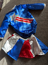 American Girl 18" Doll Outfit Blue Leotard Molly  s Miss Victory Costume Tap AG