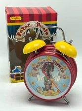New SCHYLLING Peter Pirate Battery Operated Alarm Clock Treasure Chest 2008 OOP