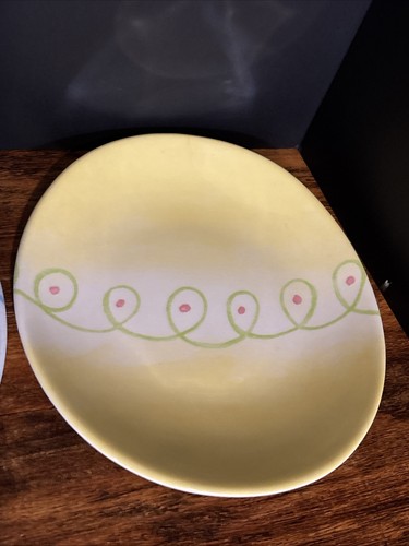 Pottery Barn Easter Egg Plates Set of 3 Spring Easter Luncheon Salad Appetizer - Picture 4 of 10