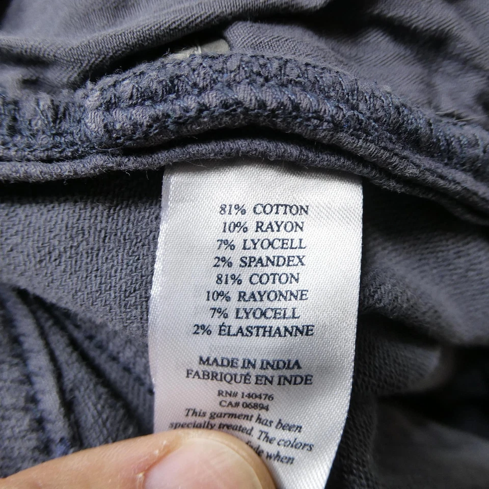 Pantalones Faherty para Hombres 36 Carbón Elastizado Terry 5 Bolsillos Tejido Suave Denim Cómodo Foto 4 de 4