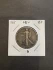 1934-D Walking Liberty Half Dollar XF Condition