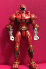 POWER RANGERS WILD FORCE DELUXE RED SAVAGE BATTLE RANGER 2001 BANDAI RED LION