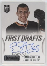 2013-14 Panini Playbook First Drafts Signatures Emerson Etem Rookie Auto RC 0a4