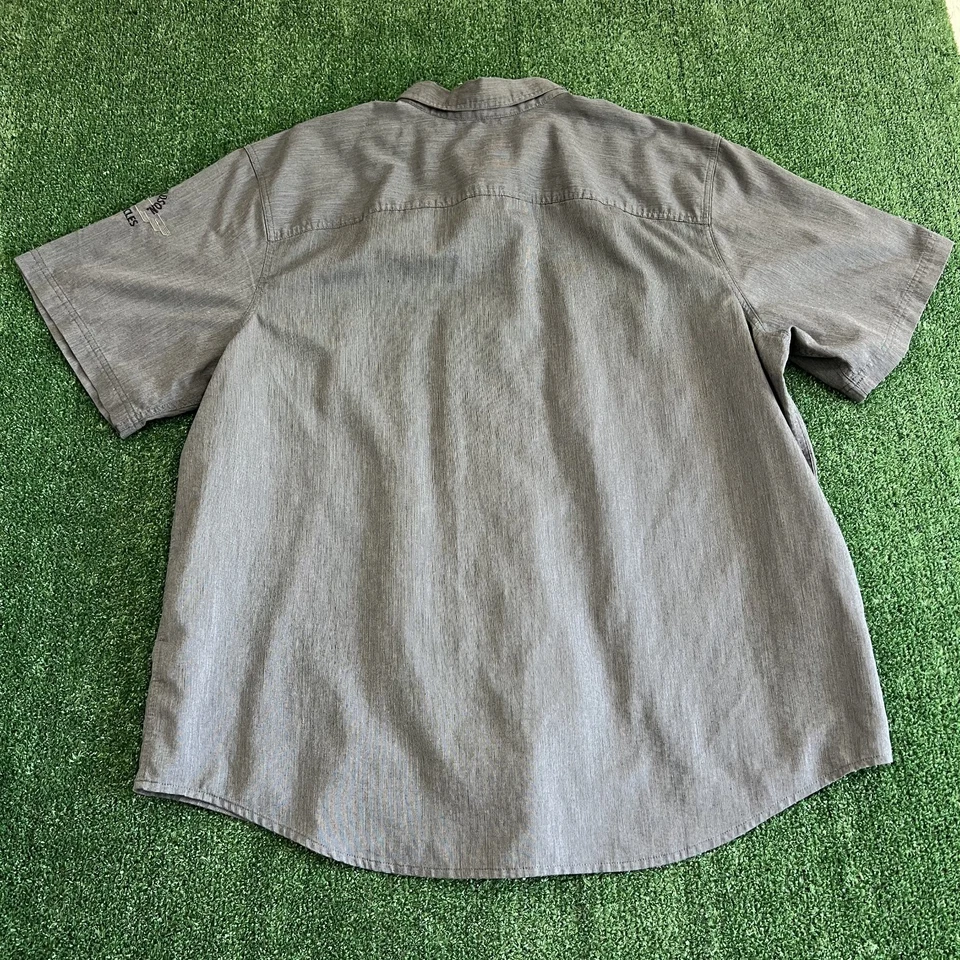 Harley-Davidson Mechanic Shirt Mens 3XL Gray Button Up Embroidered Motorcycle - Image 3 of 4