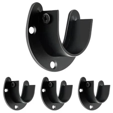 Closet Rod Holders, 1 1/4 Inch Heavy Duty Closet Rod Bracket End Support, Sta...