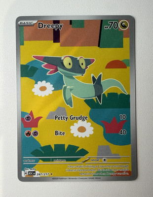 Nintendo Dreepy 247/217 Ascended Heroes Rare Full Art Holo Eng Basic 70HP 2026