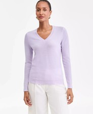 Charter Club Women's 100 Cashmere V-Neck Sweater - M - New - 2025