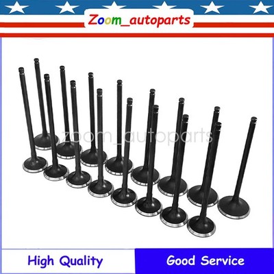 16PCS Exhaust & Intake Valves For 94-97 Accord Odyssey Isuzu 2.2L VIN4 F22B2 New