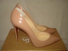 100% AUTH NEW WOMEN LOUBOUTIN PIGALLE FOLLIES NUDE 100 PATENT PUMPS/HEELS US 9 — photo 8