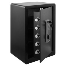 Safe Tresor M&ouml;beltresor mit digital Tastatur & Schl&uuml;ssel Alarmsystem Feuerfest