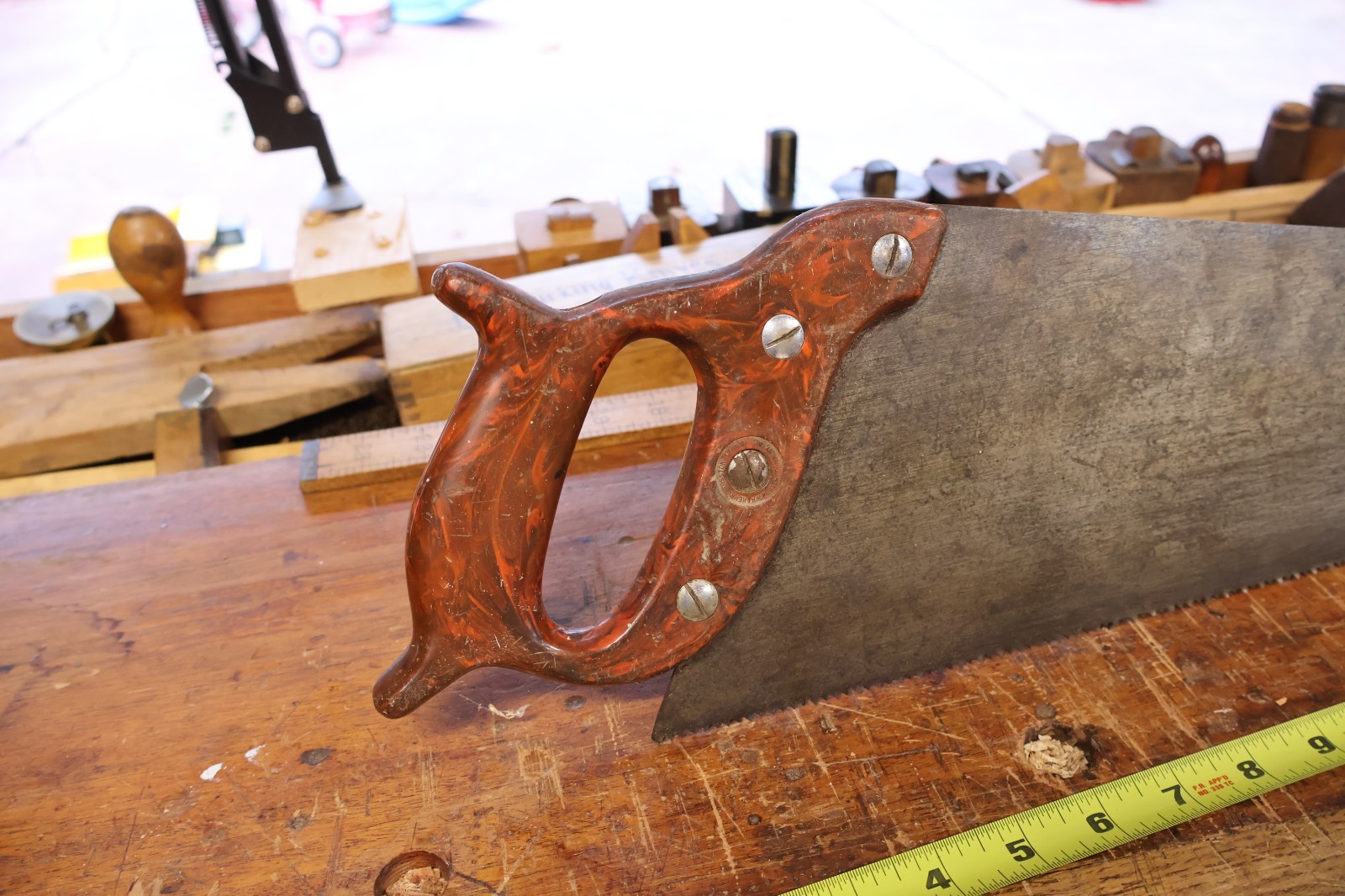 Henry Disston D-95 8 PPI Rip Full Size Hand Saw