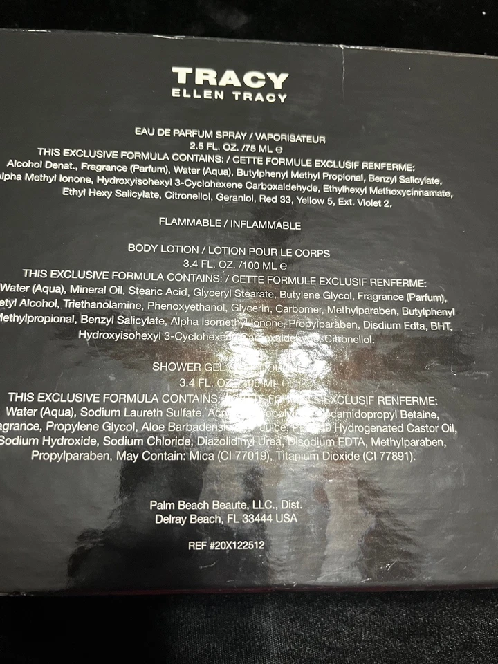ELLEN TRACY GIFT SET. 2.5OZ SPRAY PERFUME +3.4OZ BODY LOTION +3.4 OZ  SHOWER GEl - Image 2 of 4
