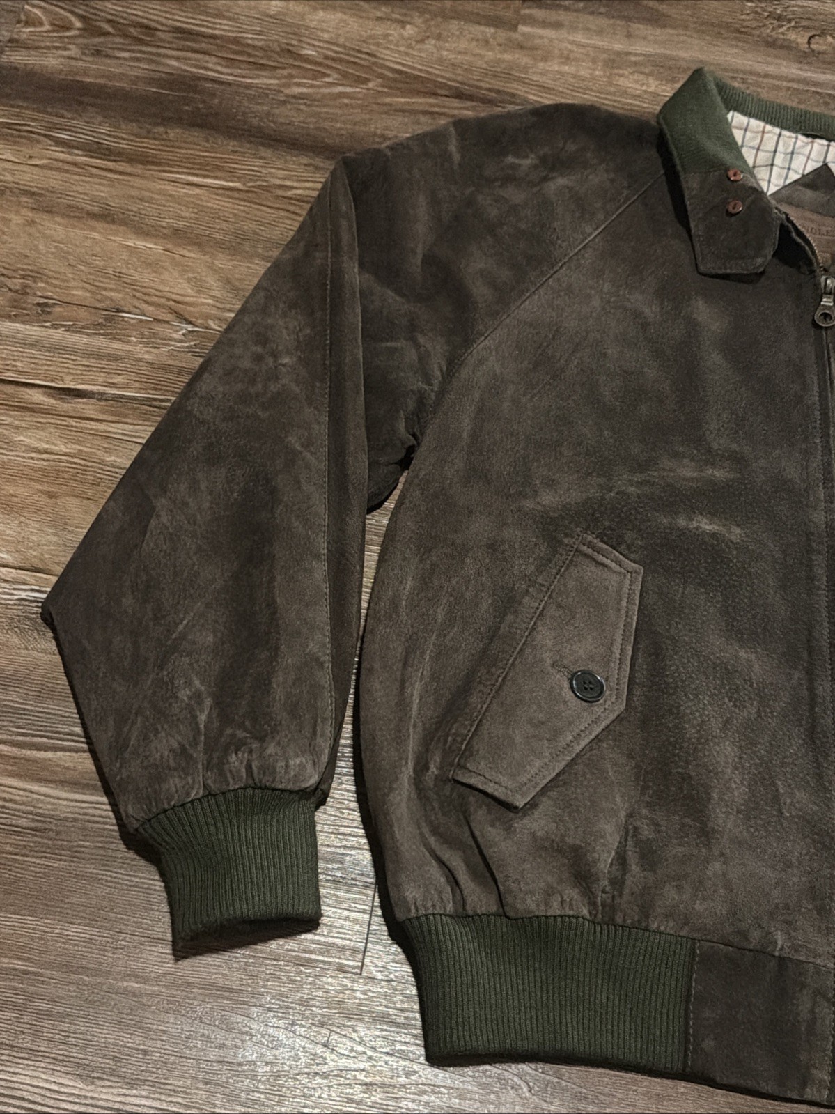 Pendleton Suede Leather Bomber Jacket Medium  Ful… - image 3