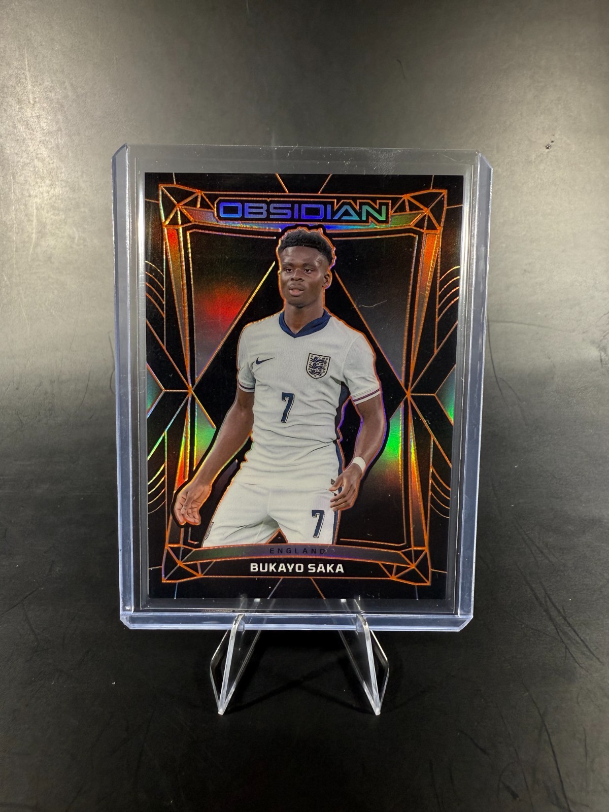 2024-25 Panini Obsidian - Bukayo Saka Electric Etch Orange /40