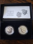 2023 S MORGAN AND PEACE REVERSE PROOF SILVER DOLLAR 2-COIN SET  OGP & COA