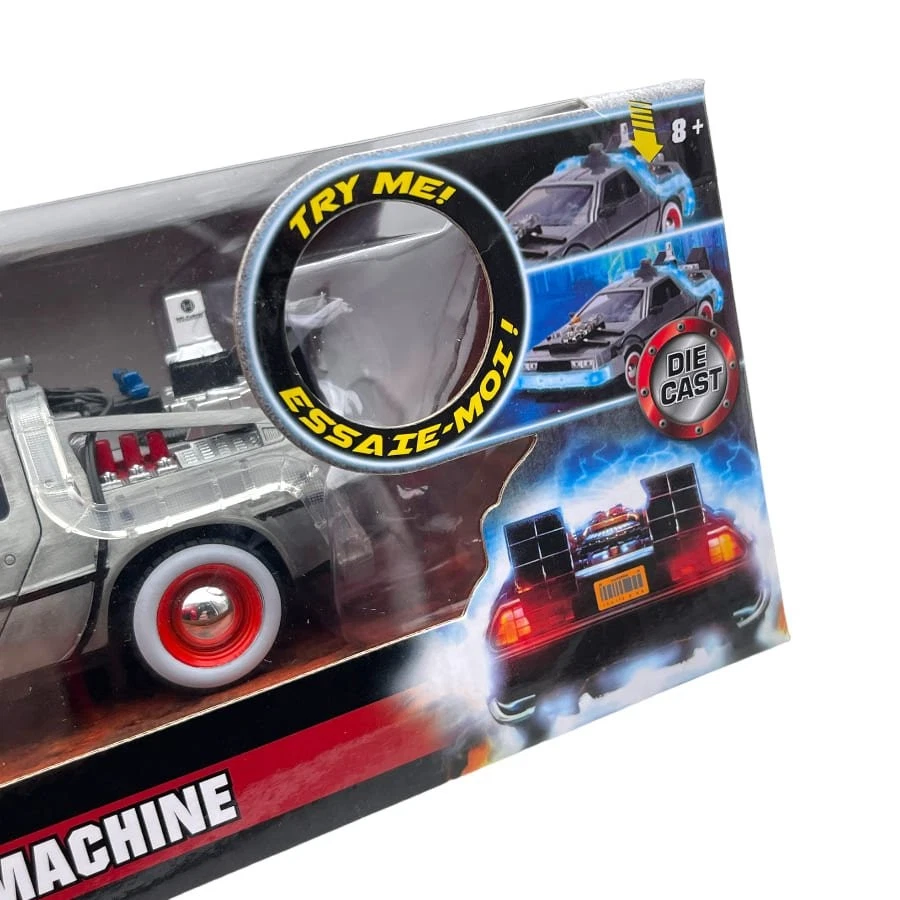 Modellino Auto Jada 1/24 Back to the Future III Time Machine With Lights - Immagine 3 di 3