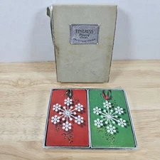 Vintage 606 Congress Cel-U-Tone Snowflake Playing Card Decks