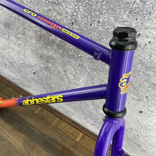 Vintage Alpinestars Cro Mega DX20 Frame 90s MTB 4130 Large 20 in Orange Purple - Picture 18 of 22