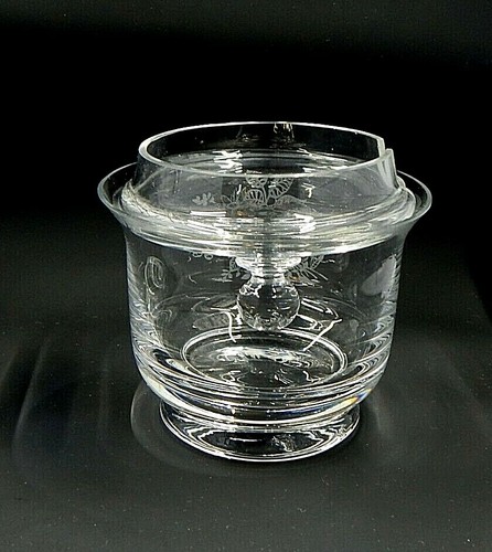 Denby Fine Crystal Etched Sugar and Creamer Fall Apples Sunflower Acorns - Picture 8 of 12